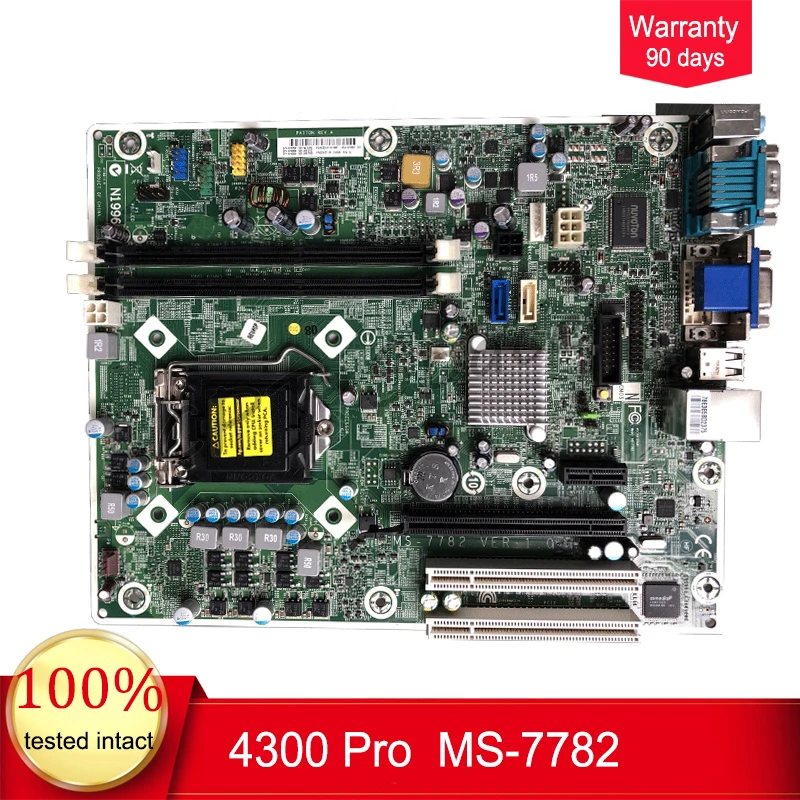 Для HP Pro 4300 материнская плата для настольного компьютера H61 LGA 1155 BTX 676358 001 675885 MS 7782