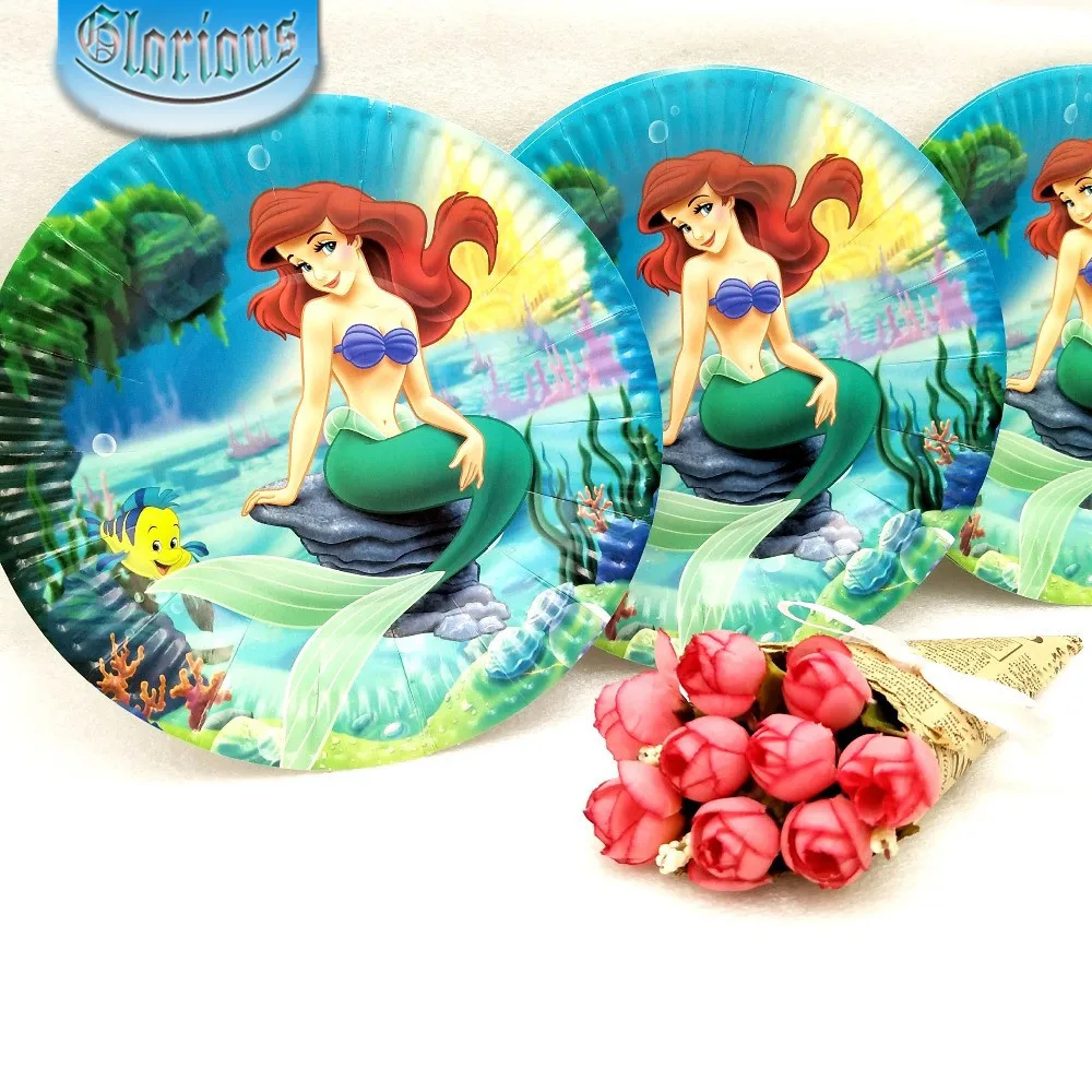 Маленькие Русалочки Ариэль Детские вечерние украшения на день рождения детские