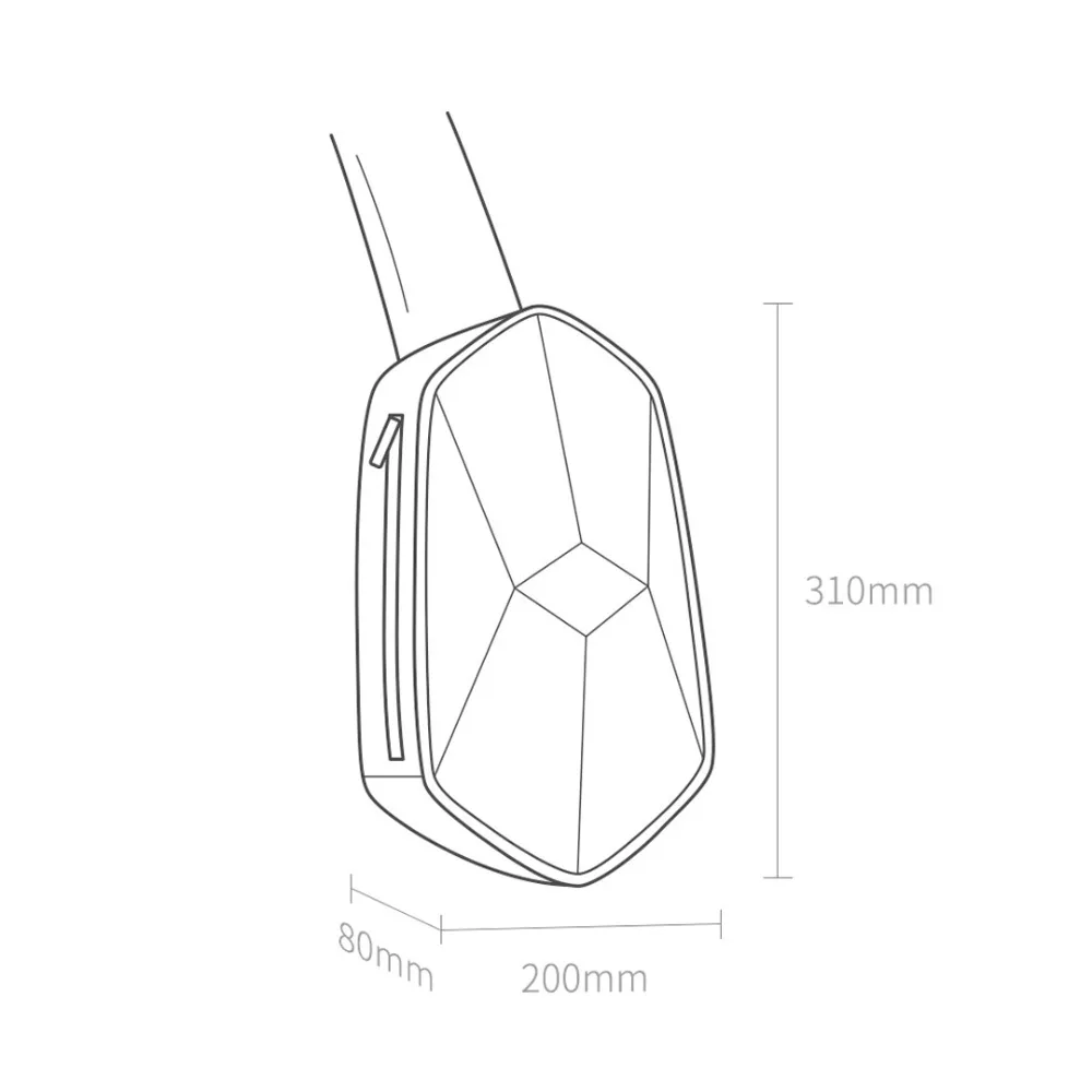 Xiaomi mijia BEABORN polyhedron PU рюкзак сумка водонепроницаемый красочный отдых Спорт нагрудный пакет сумки для мужчин и женщин путешествия Кемпинг