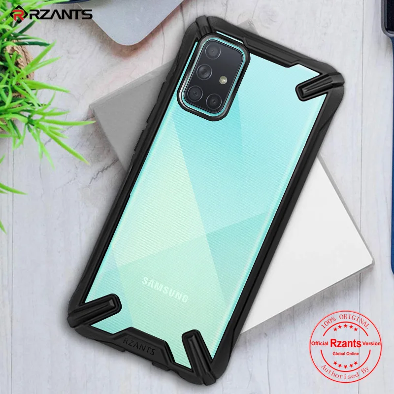 Прозрачный акриловый ПК + ТПУ противоударный защитный чехол для Samsung Galaxy A71 A715F