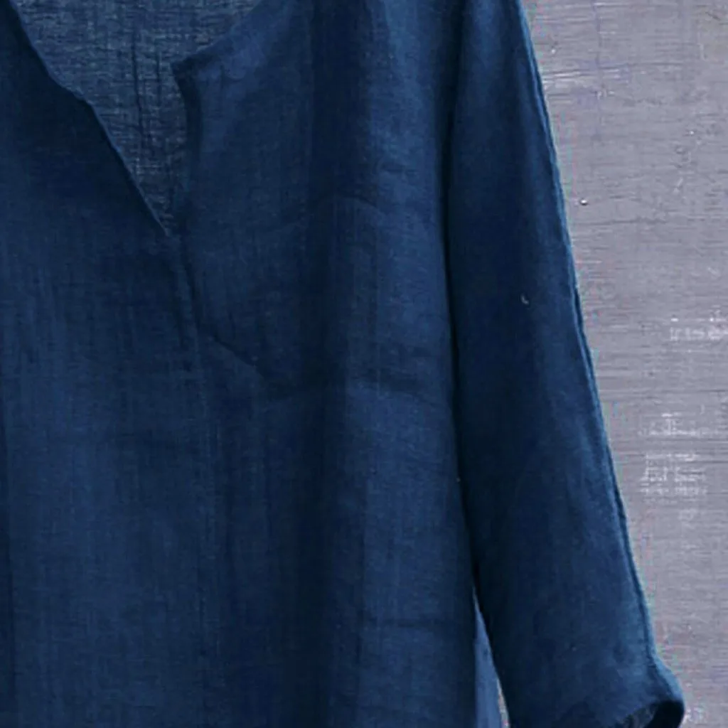 Повседневные мужские рубашки с длинным рукавом Camisa мужская рубашка короткая дышащая удобная однотонная Свободная блуза Топ уличная Camisa masculina
