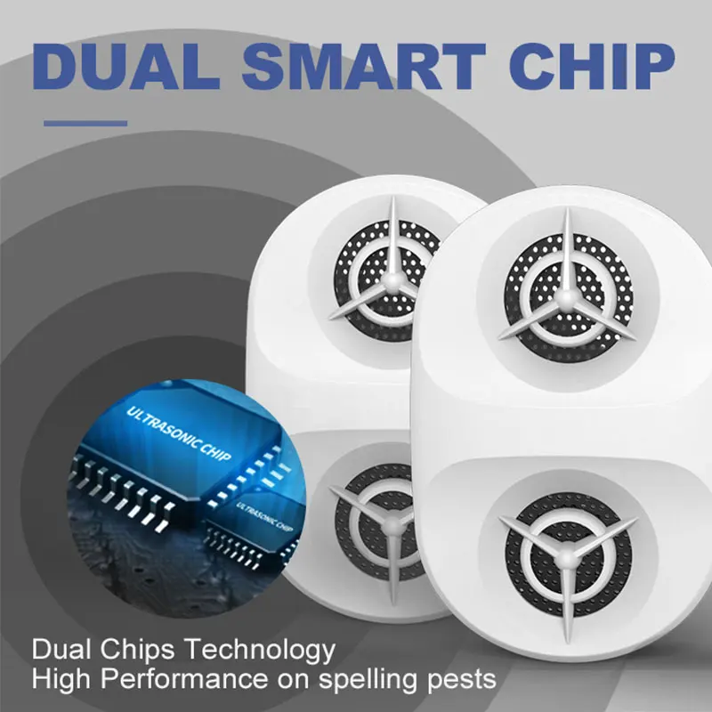 Double horn + night light Mouse RepellentNew UltrasonicElectronic Mosquito Killer Pest RepellerUK / USA EU Australia plug | Дом и сад