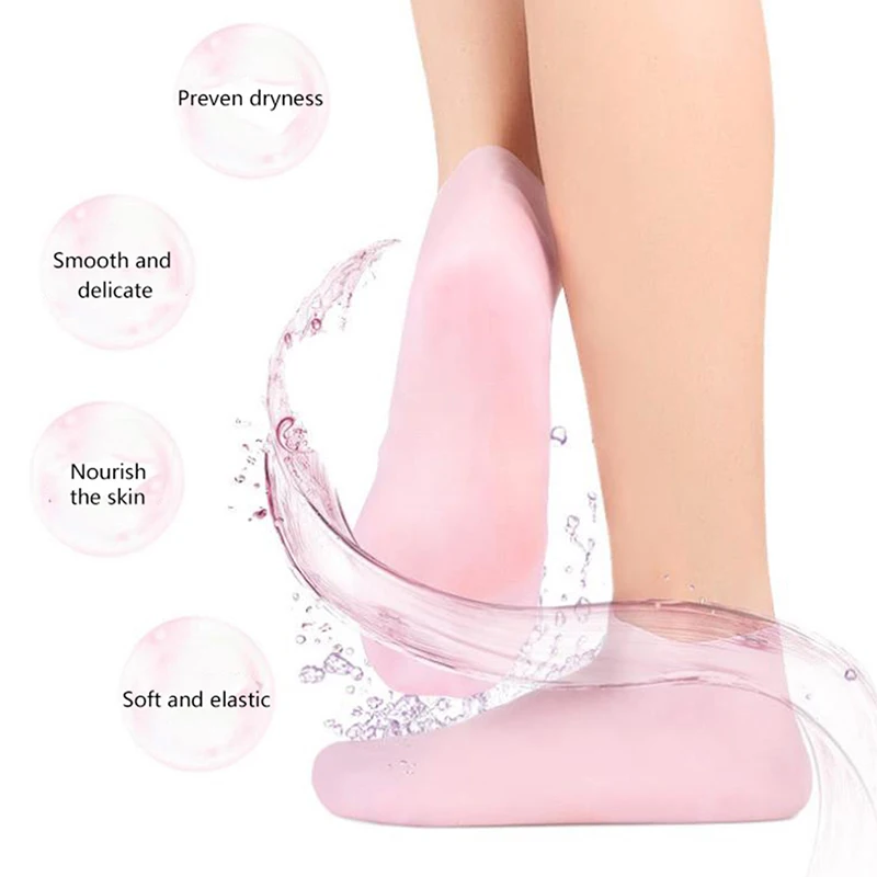 

1 Pair Foot Care Socks Spa Silicone Moisturizing Gel Anti Cracking Protectors