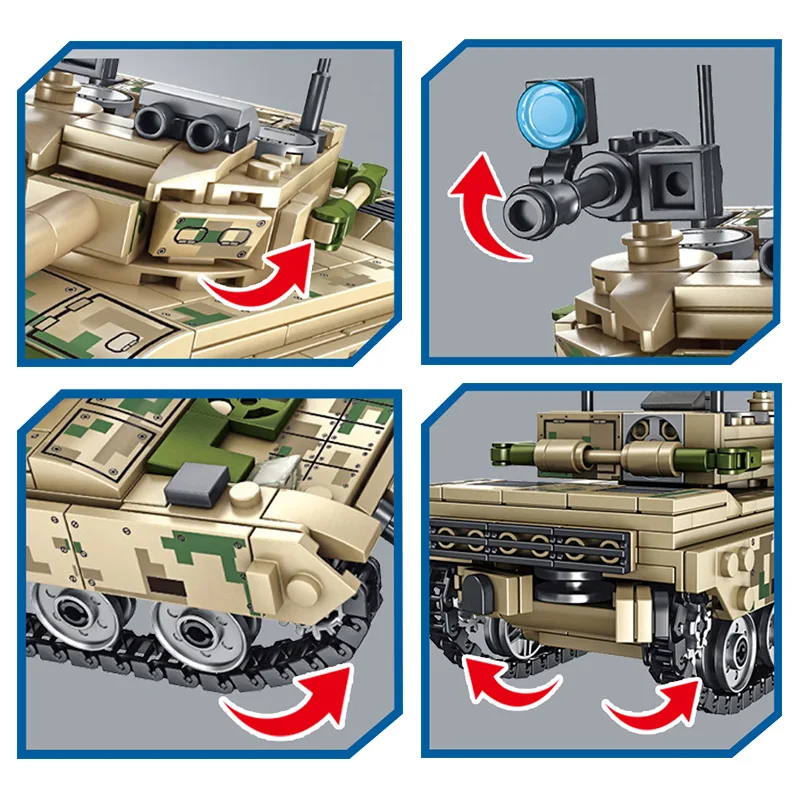 

Military Tank WW2 Army Armored Truck Building Blocks Technical car Action figures Modern Weapon DIY Bricks Education Toy for Boy