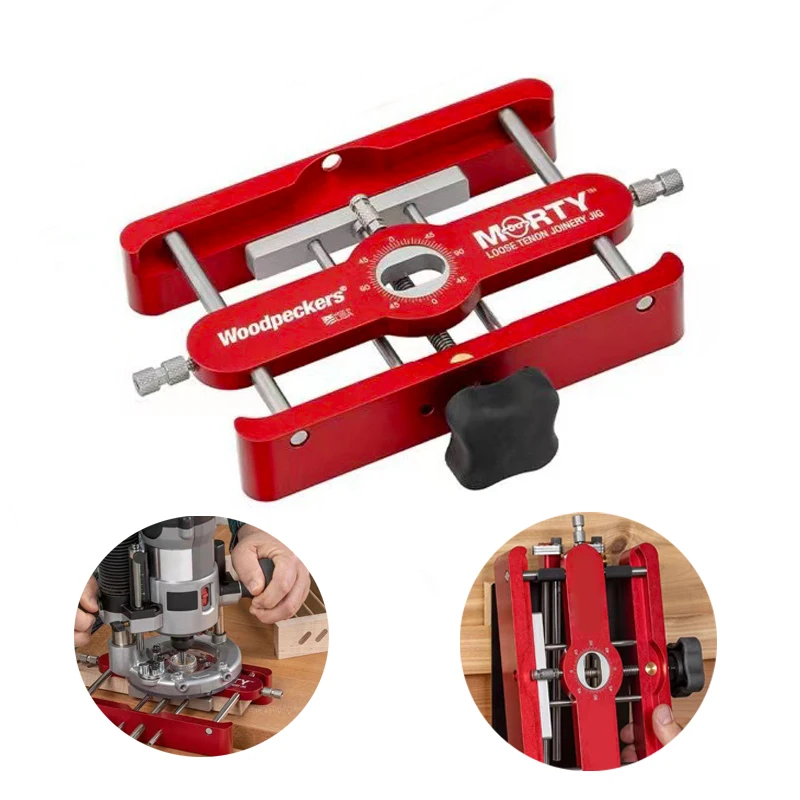 

2 in 1 Punch Locator Doweling Jig Connector Fastener Precision Mortising Jig and Loose Tenon Joinery Jig