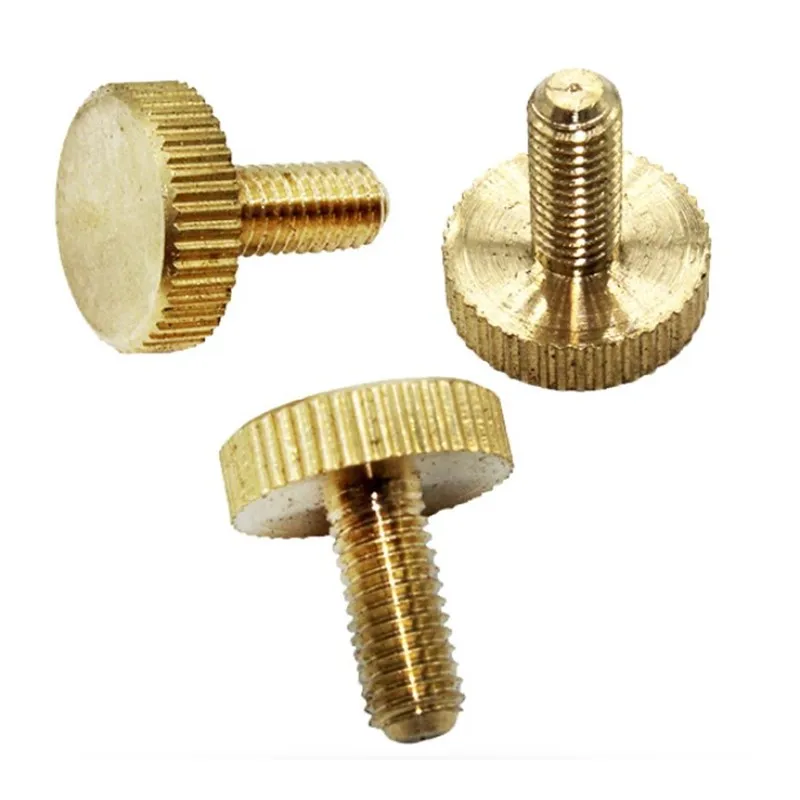 

5 Pcs Aluminum Alloy Flat Heand Screws M2.6 Golden Color Decorative Bolt