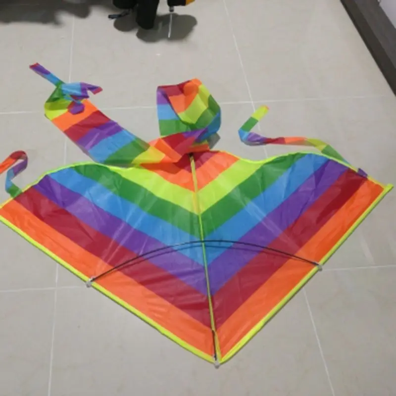 

New Long Tail Rainbow Kite Outdoor Kites Flying Toys Kite For Children Kids