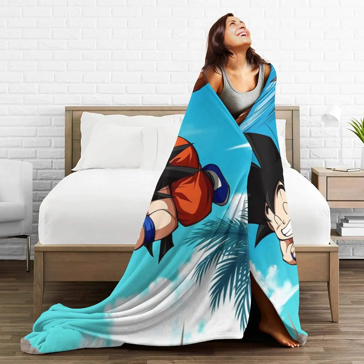 

3D Cartoon Sherpa Blanket Warm Super Soft Flannel Office Nap Bedspread Sofa Bedding Plush Quilt Plaids 295734966