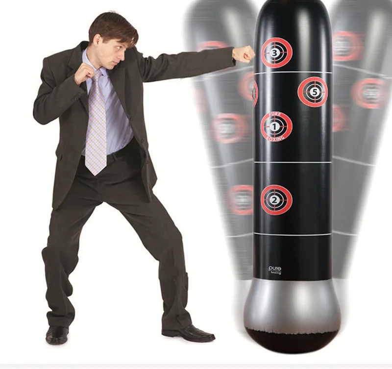 

Inflatable Fitness Boxing Bag Punching Column PVC Inflatable Thickening Tumbler Inflatable Taekwondo Training Pillar
