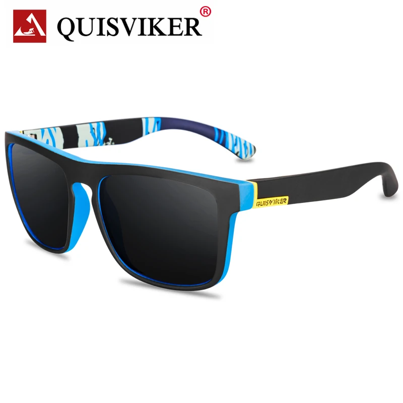 

QUISVIKER Brand Design Polarized SunGlasses Men Women Outdoor Sport Goggles Driving Eyewear UV400 Retro Vintage Sun Glasses