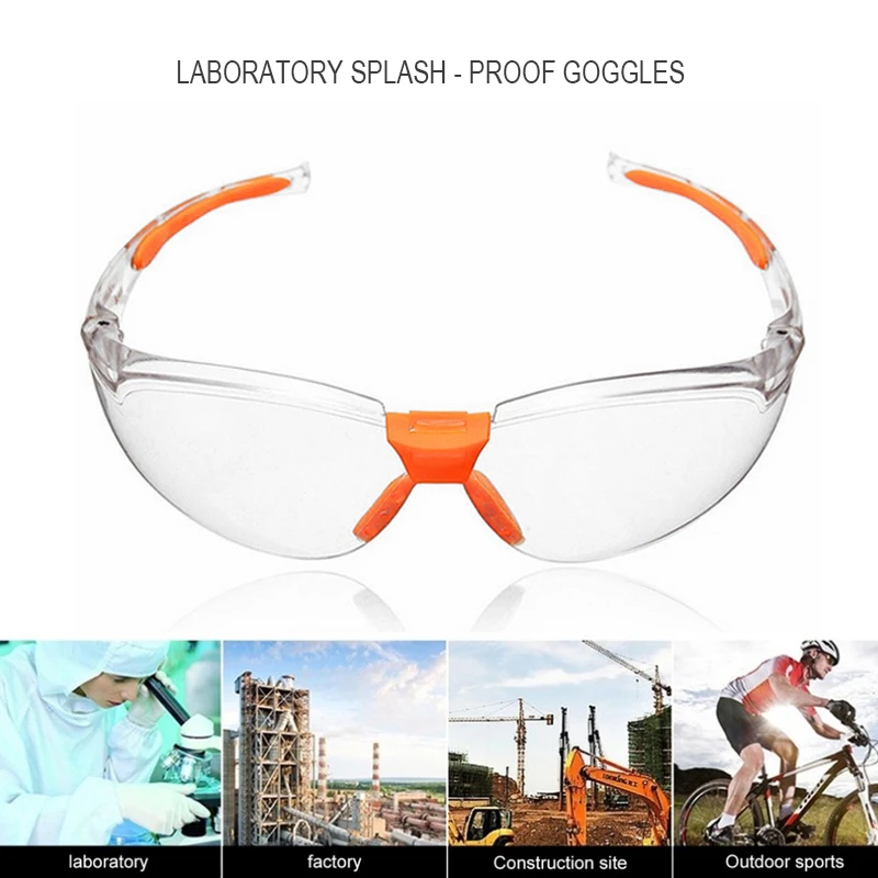 

Dust-Proof Safety Glasses Glasses Working Glasses Lab Dental Eyewear Splash Protective Anti-wind Glasses Goggles Transparent
