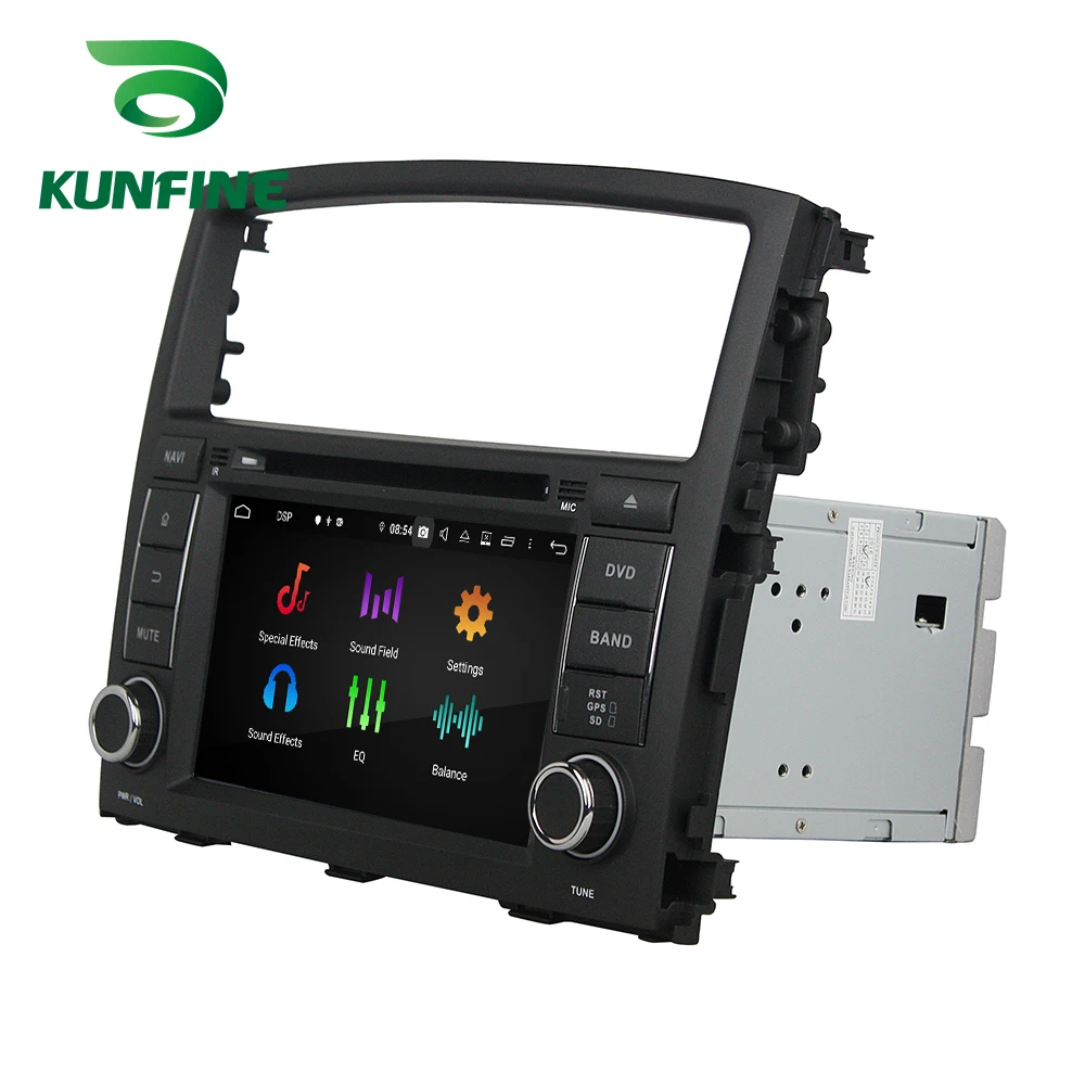 Android 9,0, четыре ядра, 4 Гб ОЗУ, 64 Гб ПЗУ, автомобильный DVD, gps, мультимедийный плеер, стерео, для MITSUBISHI PAJERO, 2006-2012 радио, wifi