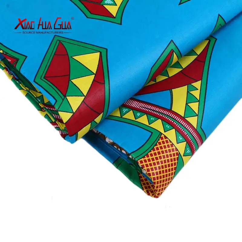 

Free Shipping African Fabric 2021 Circle Flower Patern Cotton Fabric Fashion African Fabric Material 6 Yards 24FS1105