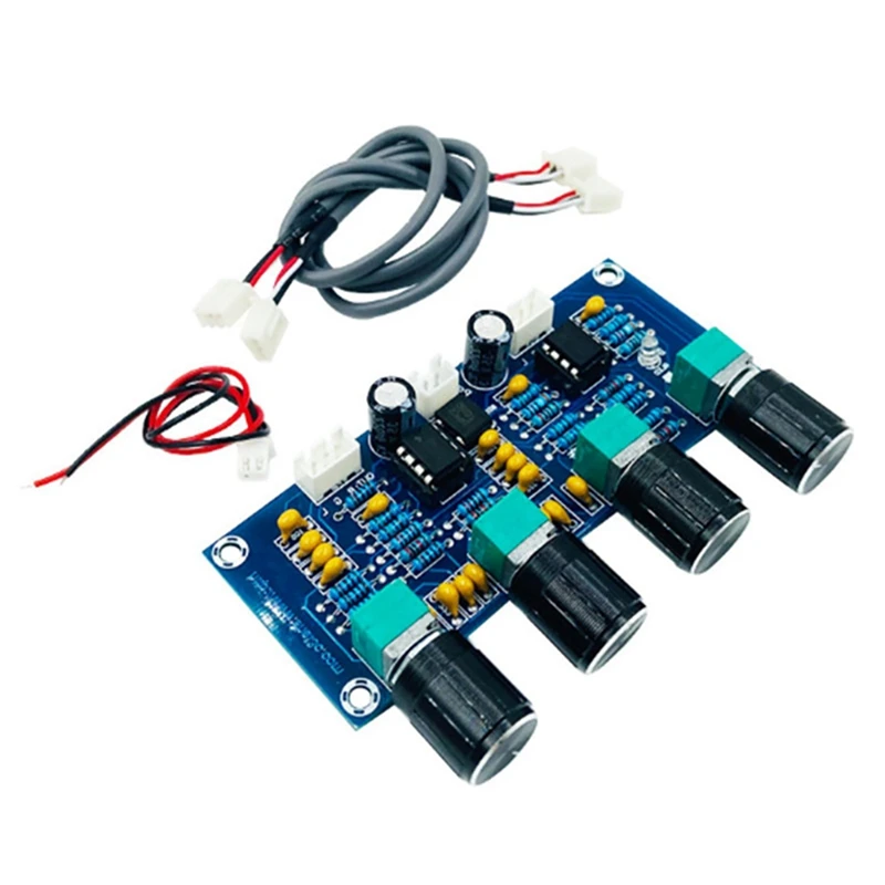 

NE5532 Digital Power Amplifier Preamp Tone Board DC12-24V Dual-Channel HIFI Enthusiast High Low Bass Preamp Tone Board
