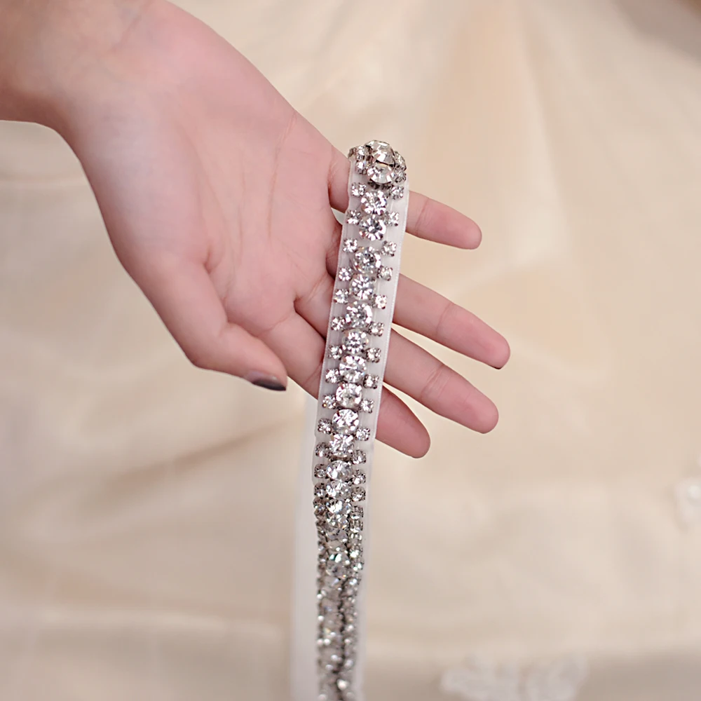 

TRiXY S42 Diamonds Belt Thin Wedding Belt Rhinestones Sash Evening Party Prom Dress Belt Accessories Bridal Belt Sash Bride Belt