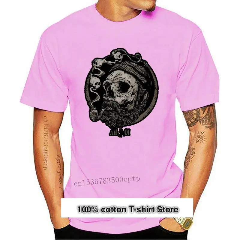 

Camiseta de Sailor Skull AHOY para hombre, camisa de capitán Barba, 5xl, Tops de gran tamaño, nueva