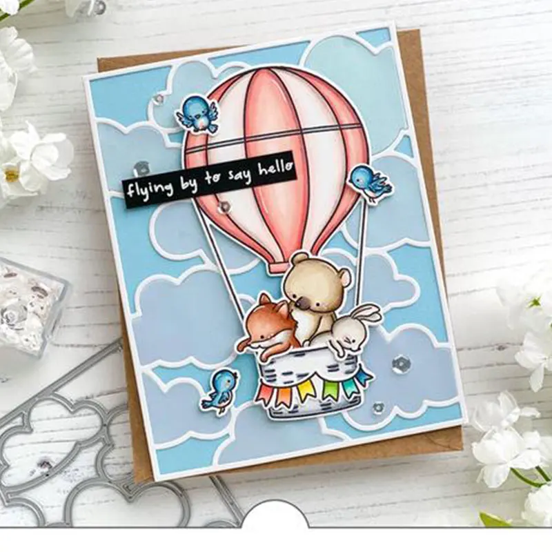 

Bird Flying High Diglett Cutting Dies & Stamps Scrapbook Dariy Decoration Stencil Embossing Template Diy Greeting Card Handmade