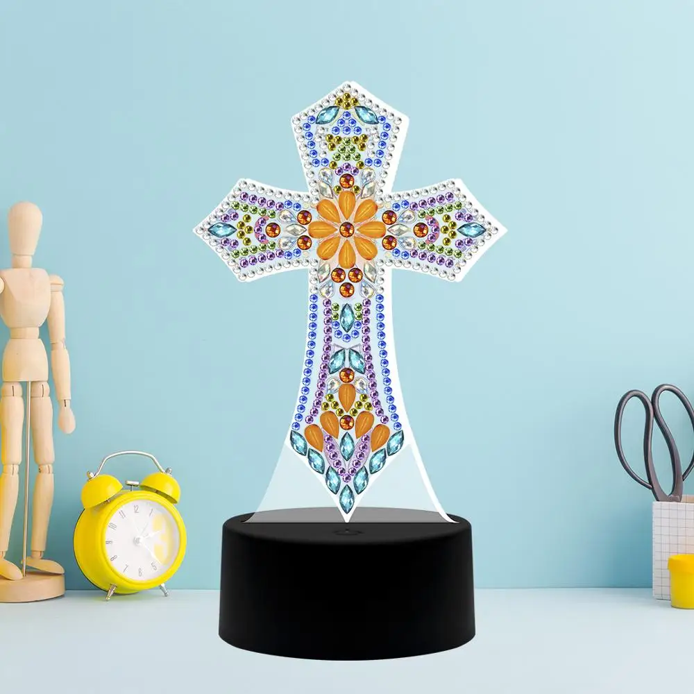 

Shirliben Diy Cross Diamond Light Pad Table Light 7 Colors Diamond Mosaic Cross Stitch Special Round Square Diamond DP03