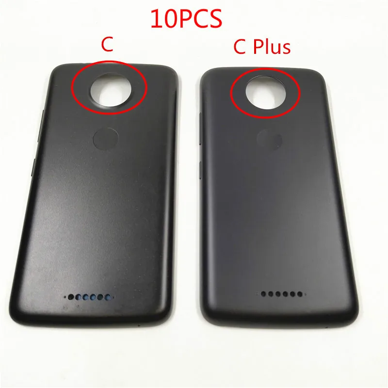 

10Pcs Battery Back Cover For Motorola C XT1754 XT1750 XT1756 / C Plus XT1721 XT1723 XT1724 Back Cover Battery door back housing