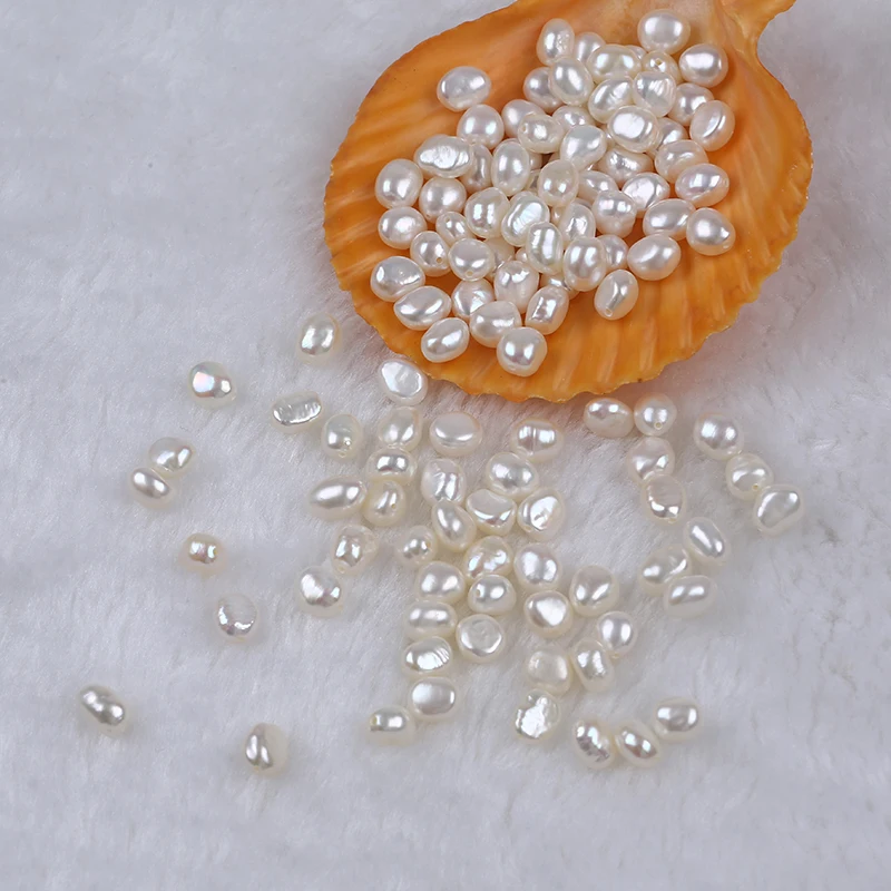 Заводская цена 6-7 мм белый цвет натуральный свободная бусина через отверстие |
