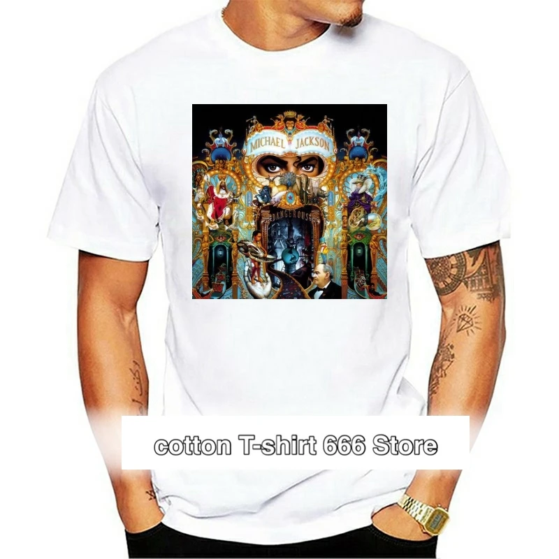 

Michael Jackson peligroso de los hombres de cuello redondo Camiseta