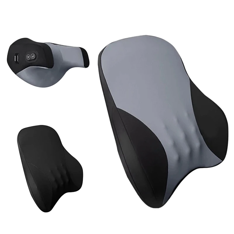 

Car Electric Massager Pillow Seat Back Support Headrest Simulation Human Massage for Travel Home Office