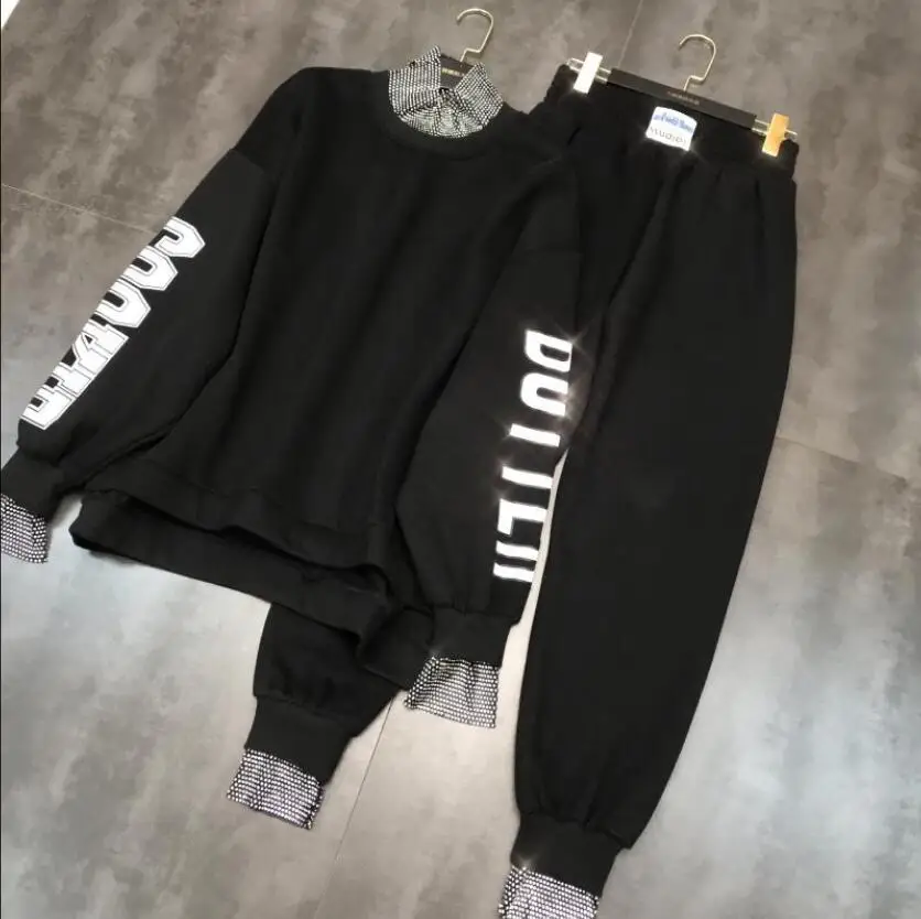 Женский комплект из двух предметов бархатная толстовка с капюшоном и брюки