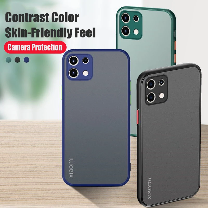 shockproof matte phone case for xiaomi mi 11 lite 9s 9t 10s poco x3 f3 redmi note 10 9 8 7 10t pro lens protection clear cover free global shipping