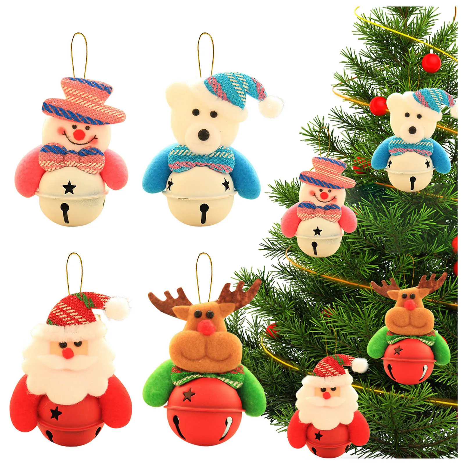 

Snowman Pendant Christmas Tree Ornament Christmas Plush Doll Pendant Ski Navidad Xmas Christmas Decorations For Home Gifts
