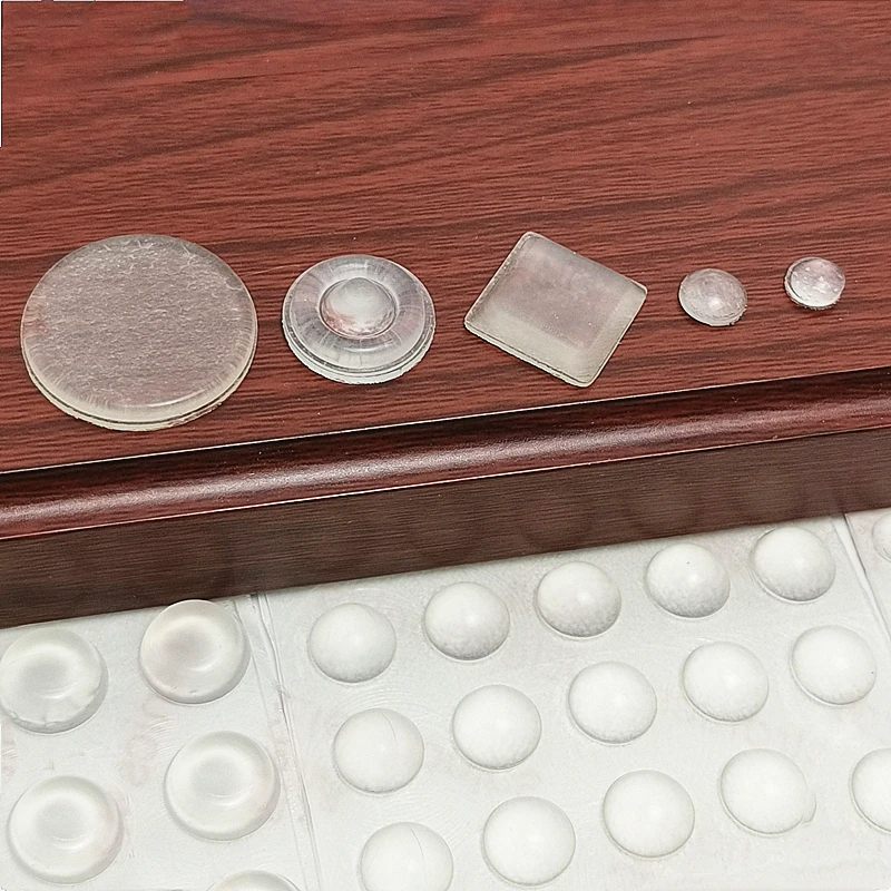 self adhesive anti collision particle door stopper silicon rubber kitchen cabinet self adhesive stop damper buffer door bumper free global shipping