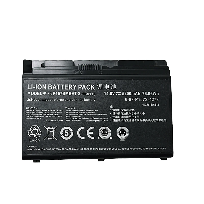GZSM Аккумулятор для ноутбука Clevo P157S P157SM K780S i7 K780E 6 87 p157s 4icr18/65 2 P157SMBAT 8