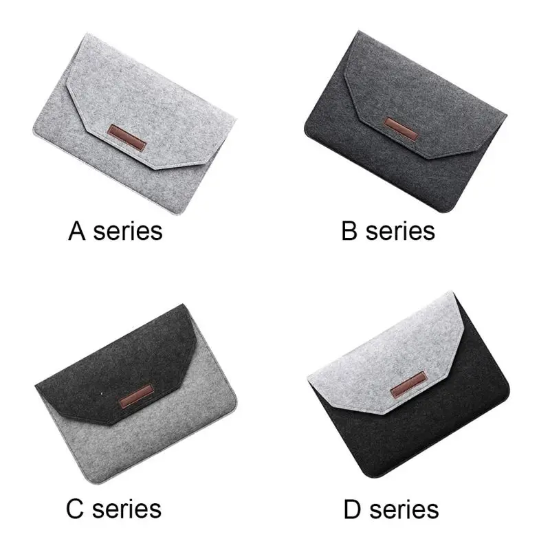 Мужская женская сумка для ноутбука мягкая деловая из войлока под дерево чехол Apple