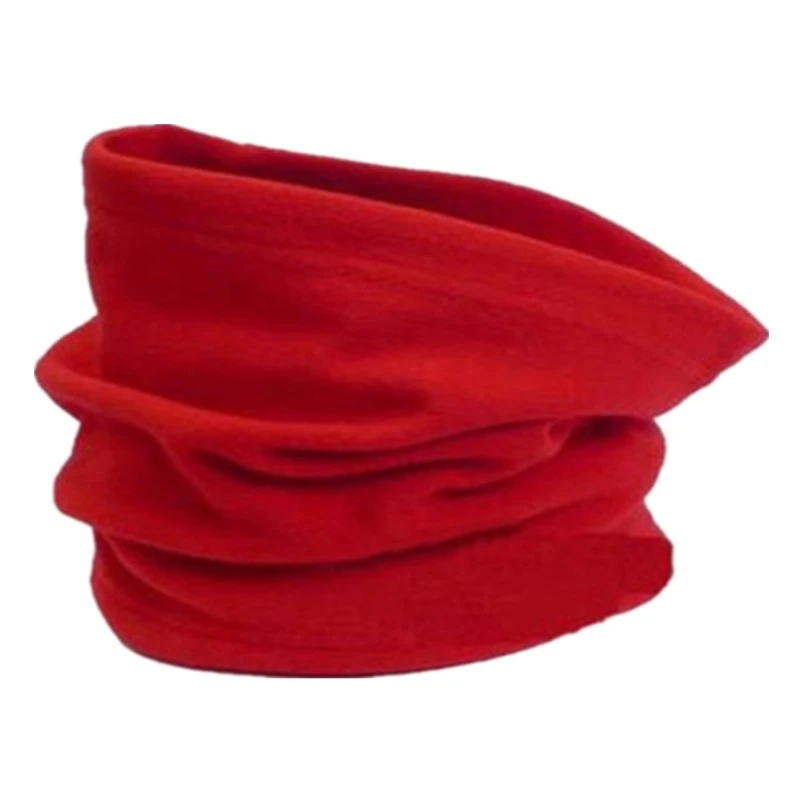 Red Теплый головной убор для велоспорта из флиса для шеи и ушей, теплый шарф для рыбалки, катания на коньках, бега, спорта, маска для лица, кемпинга, пешего туризма, грелка для шеи - Цвет: Red