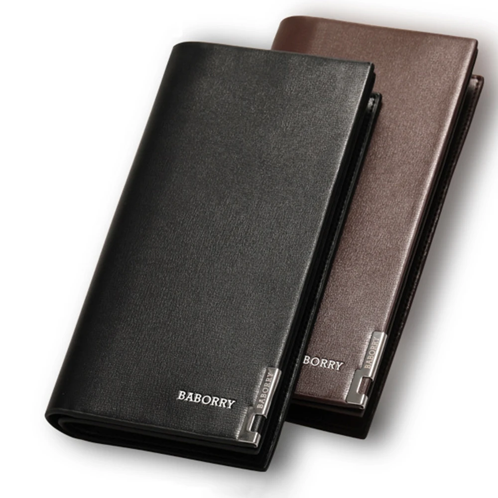 

2021 Fashion Men Wallets Business Phone Clutch Men's Purses Money Clip Card Holder Storage Bag Portable Long Slim Wallet