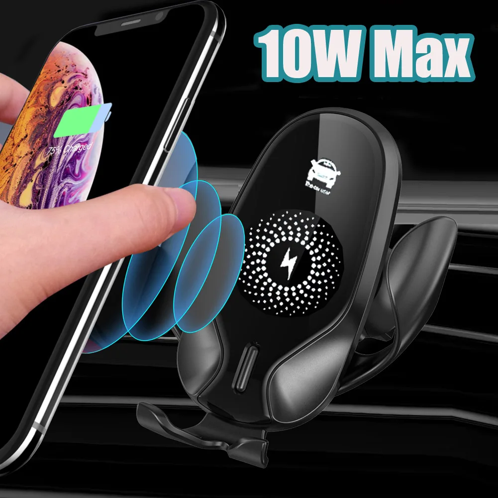 10 Вт беспроводное автомобильное зарядное устройство для iPhone 11 Pro Max крепление