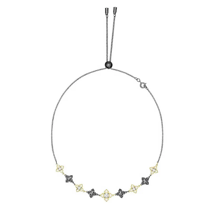 

SWA Fashion New MILLENNIUM CHOKER Short Necklace Shiny Delicate Star Pattern Crystal Women Retro Simple Clavicle