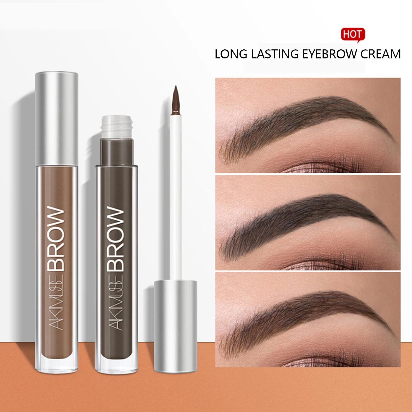 

1pc Semi Permanent Eyebrow Gel Waterproof Natural Clear Eyebrow Gel Long Lasting Black Brown Tint Eyebrow Makeup Gel Cosmetics