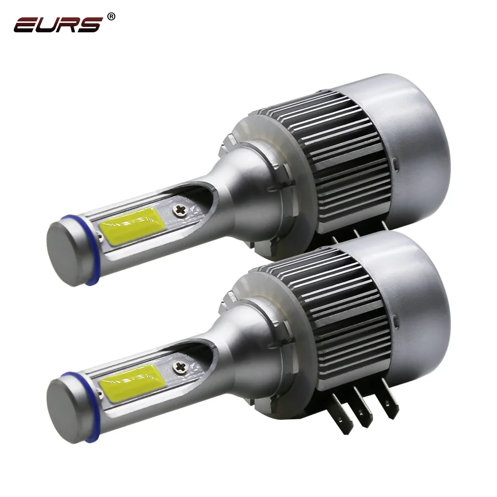 2pcs H15 LED lamp 72W 7600lm Car Headlights 6000K COB chips Auto Headlamp Bulbs Fog light 12V 24V Styling Lights | Автомобили и