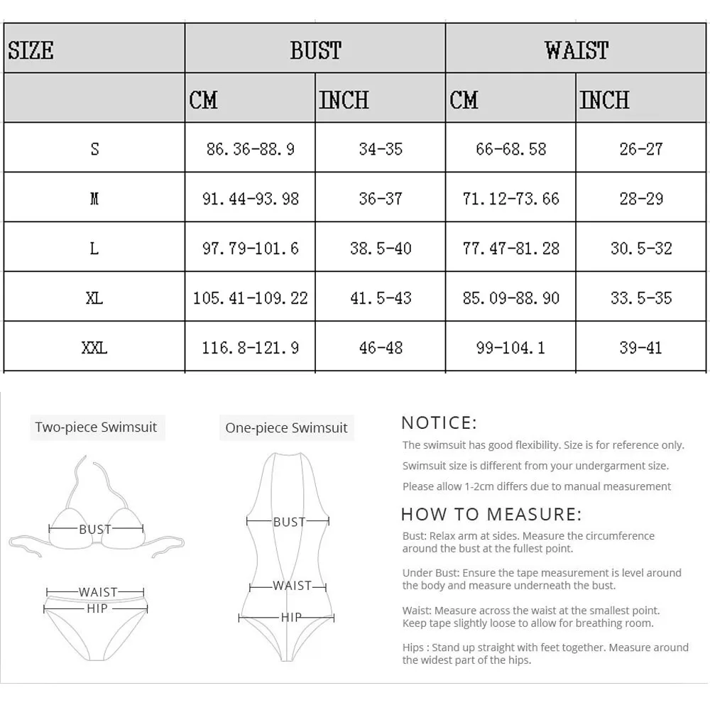 

Summer Beach Push-Up Bikini Women's Suit High Waist Solid Color Printing Simple Female Swimsuit 2021 New Products