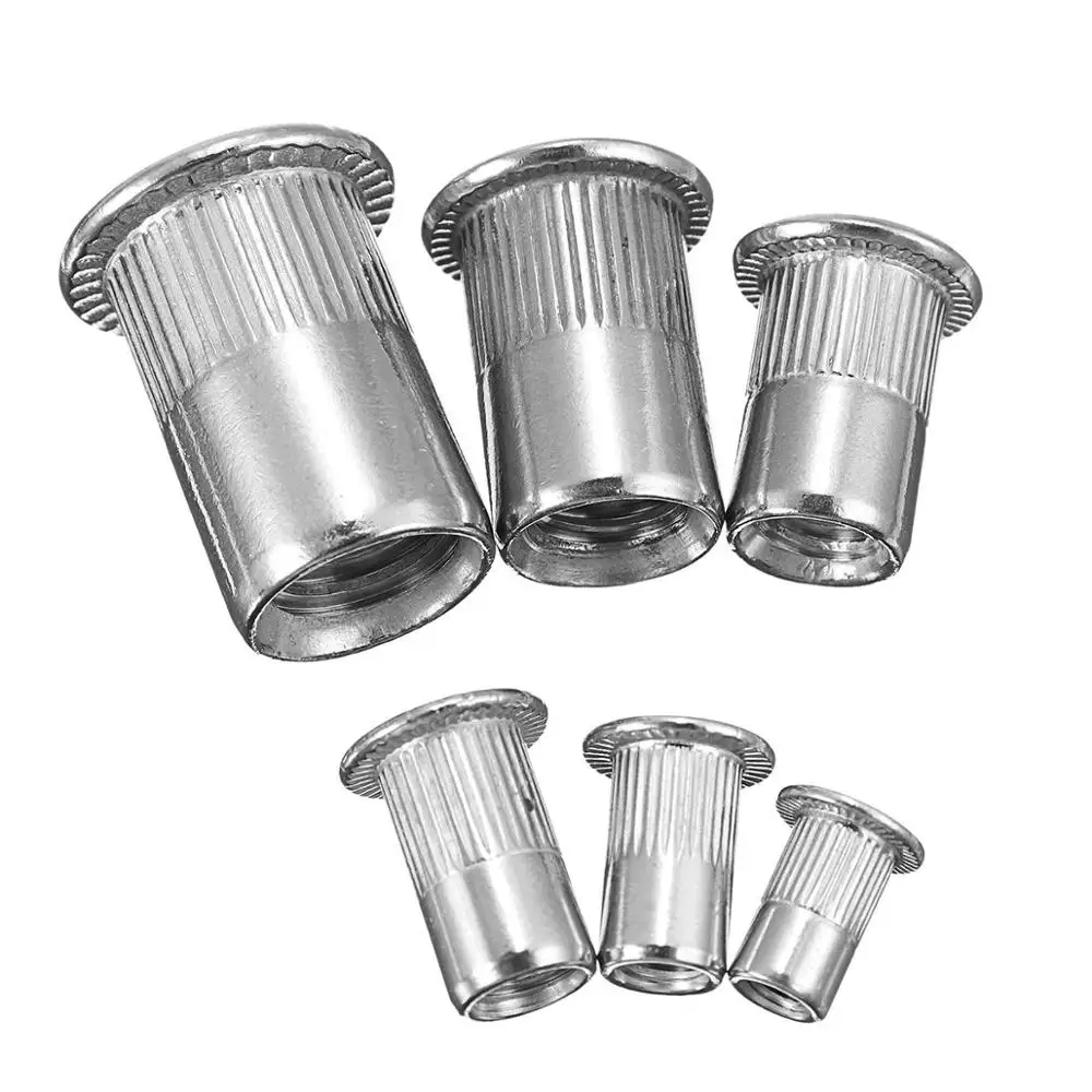 ALLSOME 93 шт. заклепки из нержавеющей стали гайка вставка набор м3 М4 М5 М6 М8 М10