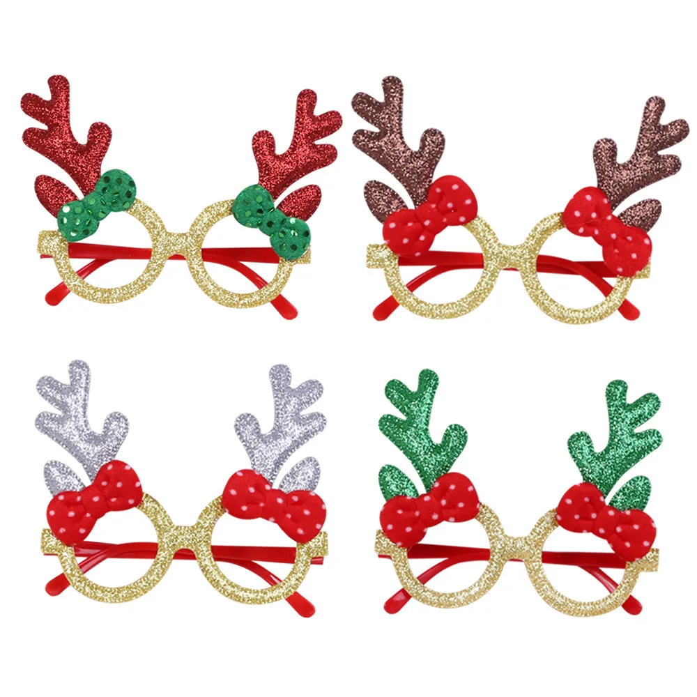

Christmas Dress Up Glasses Men Women Antlers Christmas Gift Spectacles Merry Christmas Decorate Santa Claus Eyewear Accessories