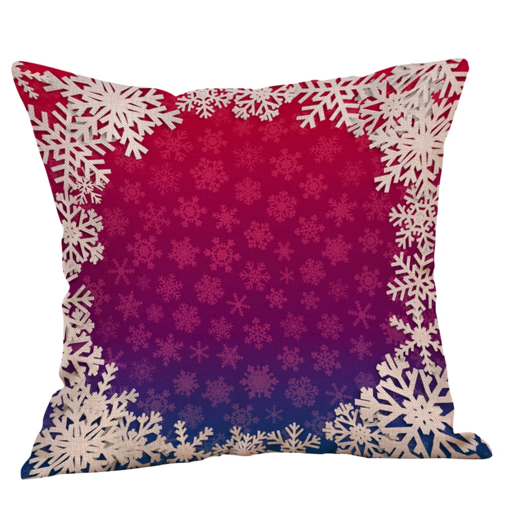 Ouneed наволочка для подушки красивый чехол со снежинками Праздничный