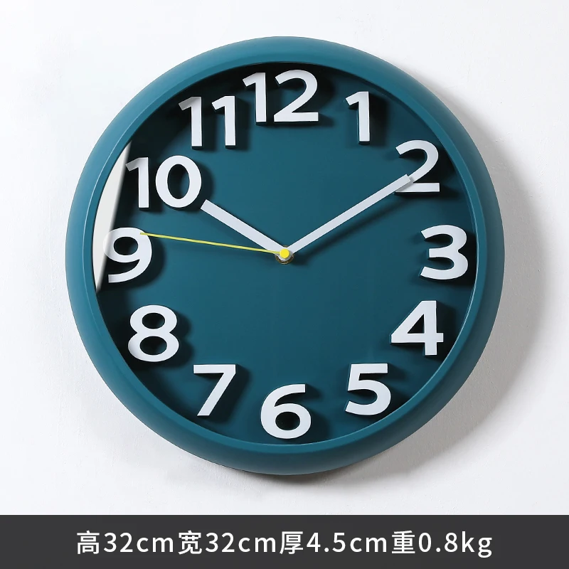 

Современные Простые настенные часы, красочные, для гостиной, модные, минималистичные настенные часы, креативные, скандинавские, кварцевые, ...