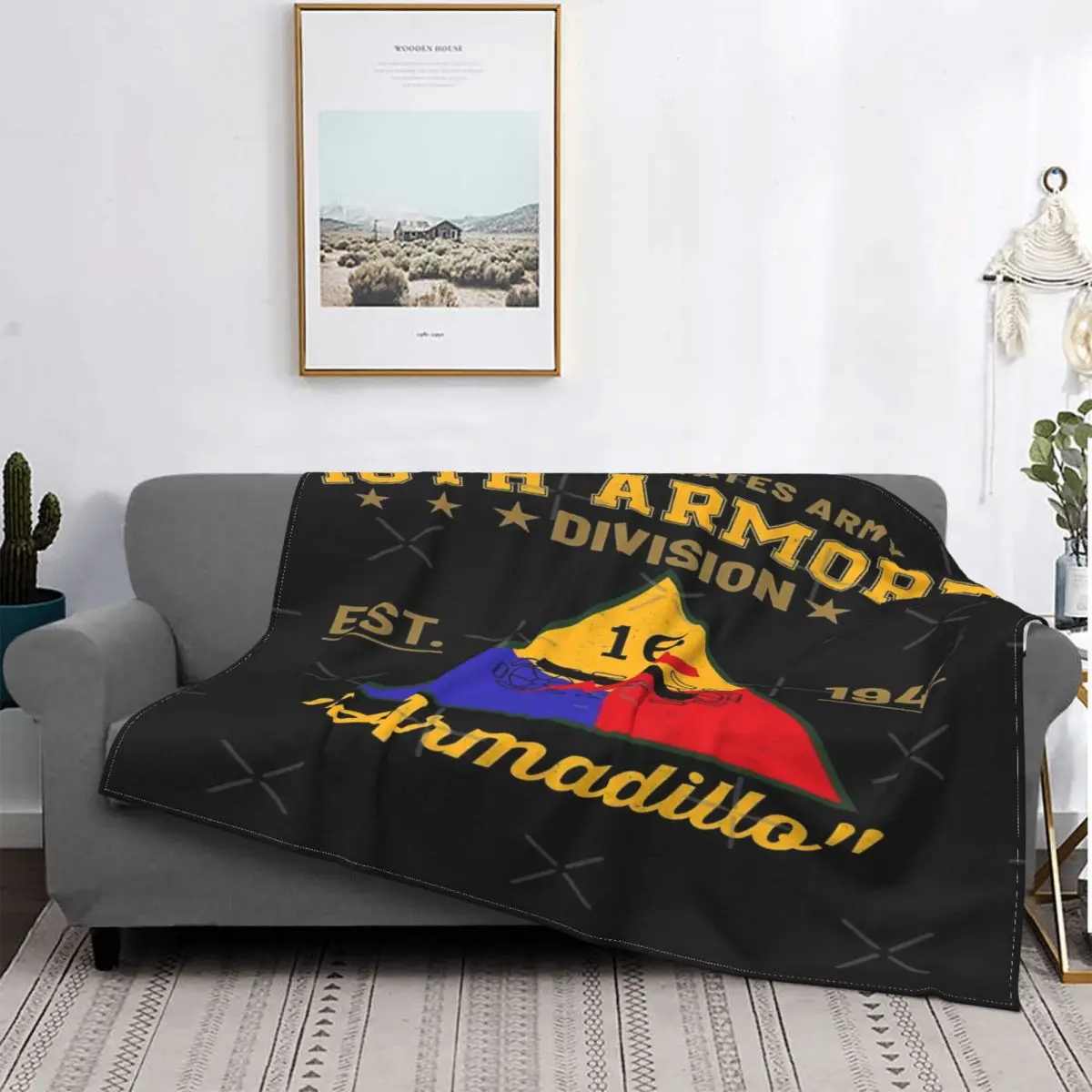 

Manta blindada para cama, cubrecama a cuadros, manta de muselina, 16Th División 1