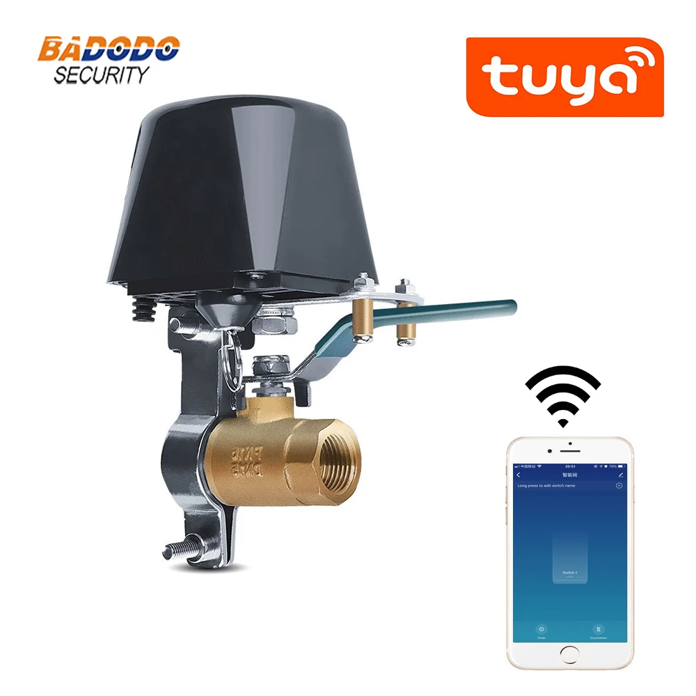 WiFi Tuya smart life APP дистанционное управление Автоматический Газовый клапан водяной