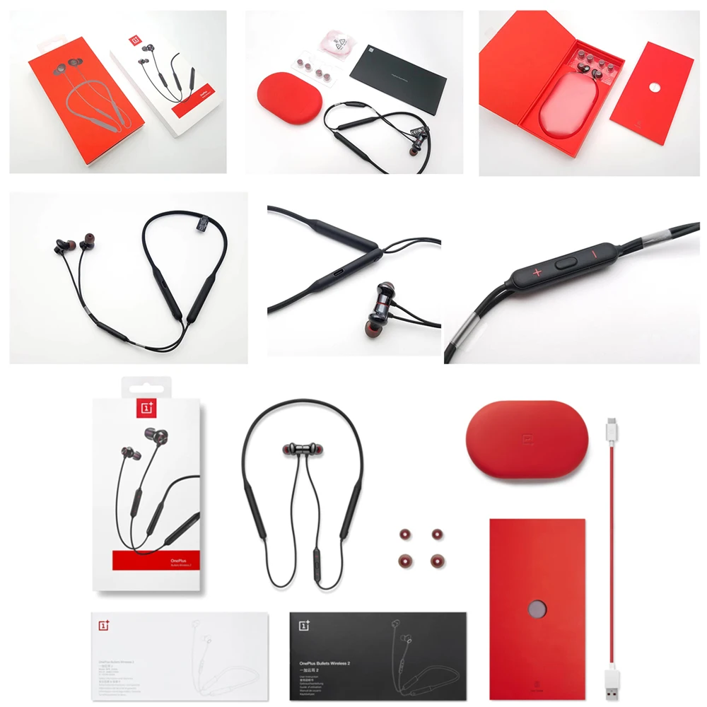 OnePlus пули беспроводные 2 наушники в ухо AptX Гибридный Магнитный контроль Google Assistant