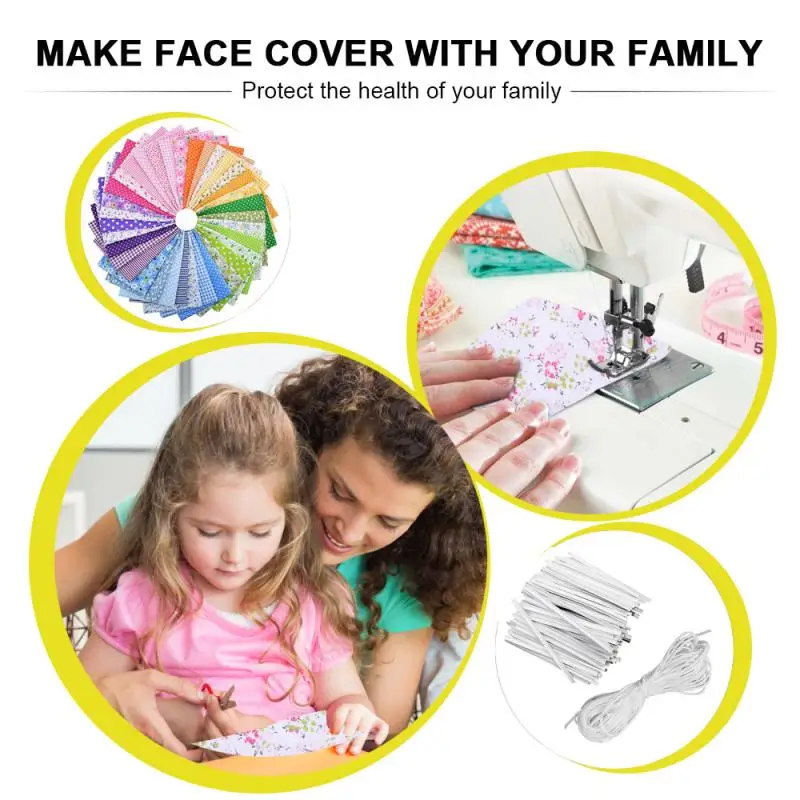 Маска для лица ручной работы 35 шт. Швейные аксессуары дышащая хлопковая ткань с