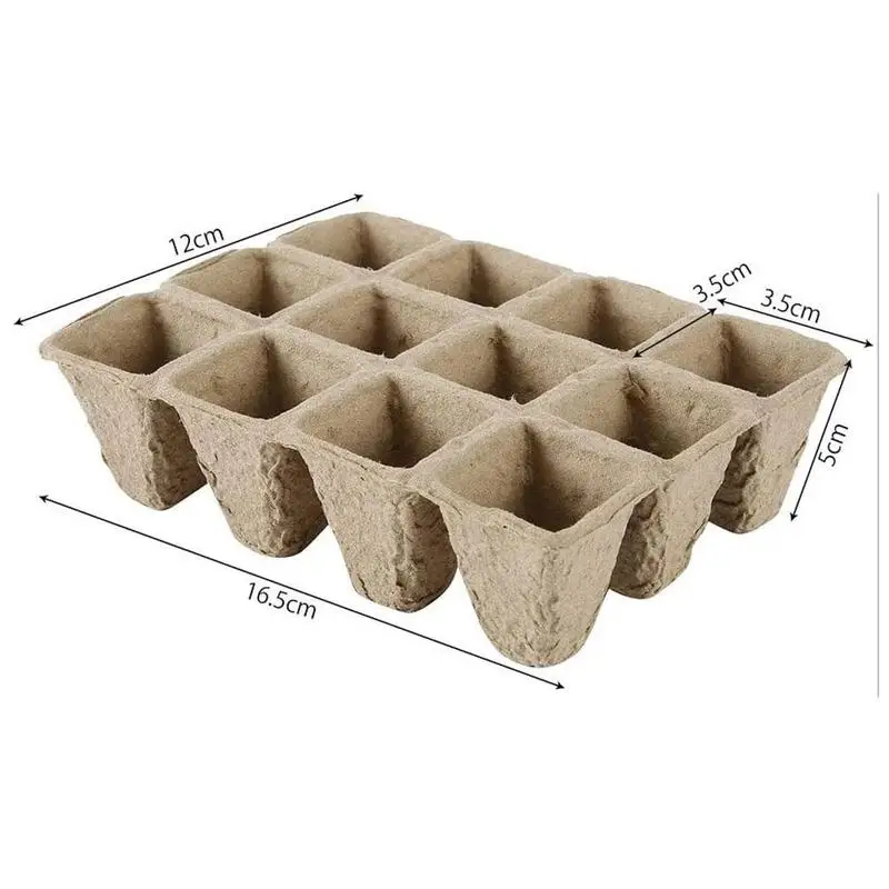 

10/5Pcs Paper Pulp Seed Growing Tray Planting Seed Tray Kit For Garden Grow Box Gardening Supplies Nursery Cup