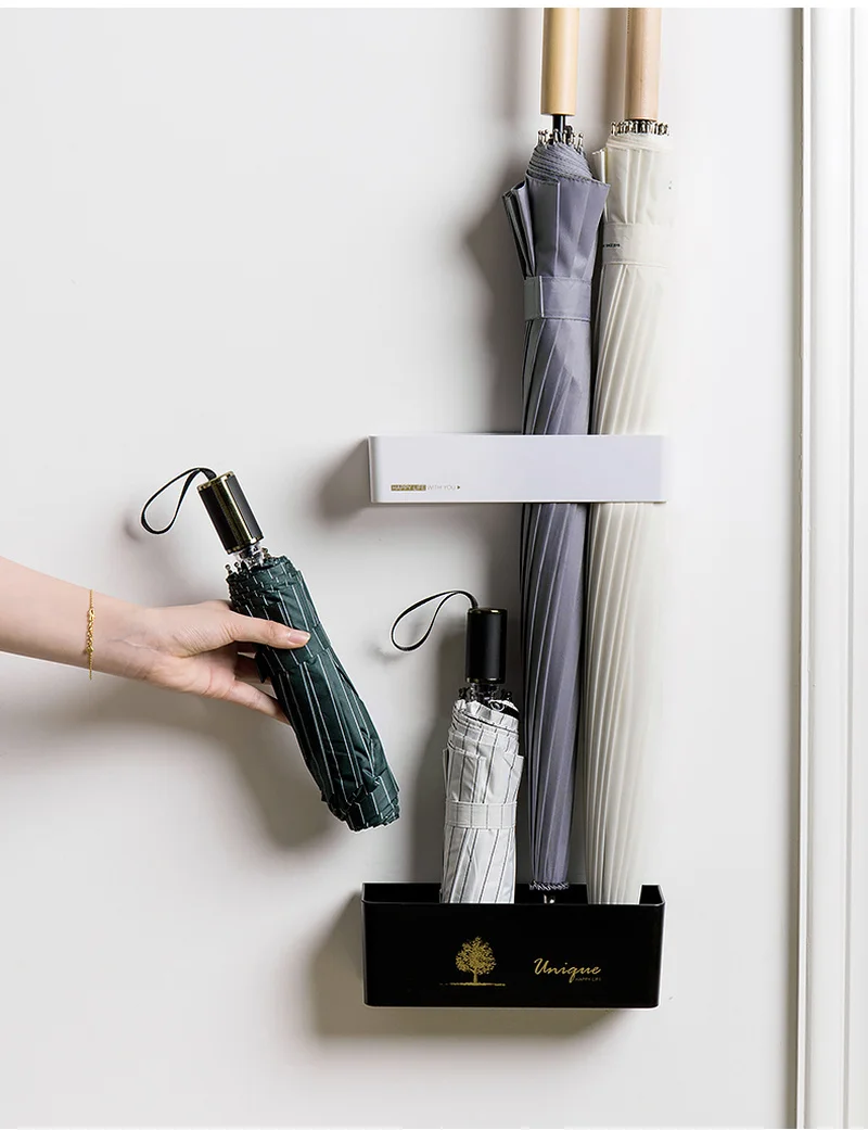 Настенная подставка для зонта без перфорации устойчивая к протечкам