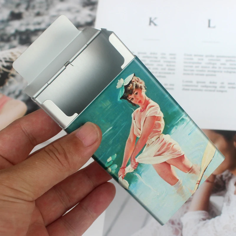 Сексуальный Классический производный Модный чехол для сигарет из